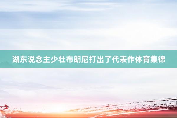 湖东说念主少壮布朗尼打出了代表作体育集锦