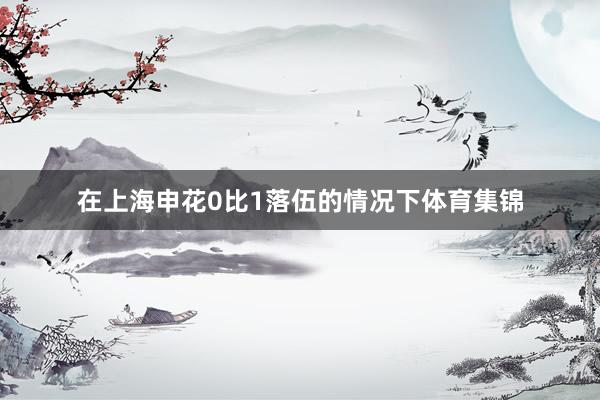 在上海申花0比1落伍的情况下体育集锦