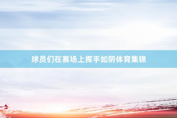 球员们在赛场上挥手如阴体育集锦