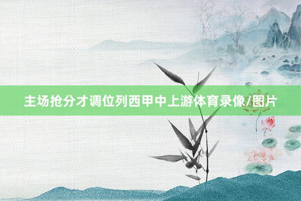 主场抢分才调位列西甲中上游体育录像/图片