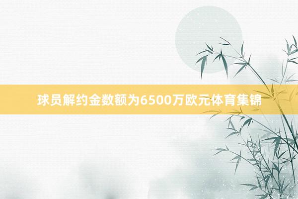 球员解约金数额为6500万欧元体育集锦