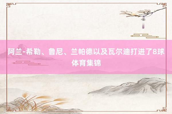 阿兰-希勒、鲁尼、兰帕德以及瓦尔迪打进了8球体育集锦