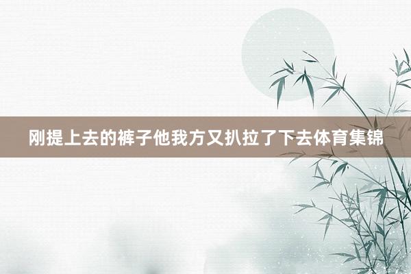 刚提上去的裤子他我方又扒拉了下去体育集锦