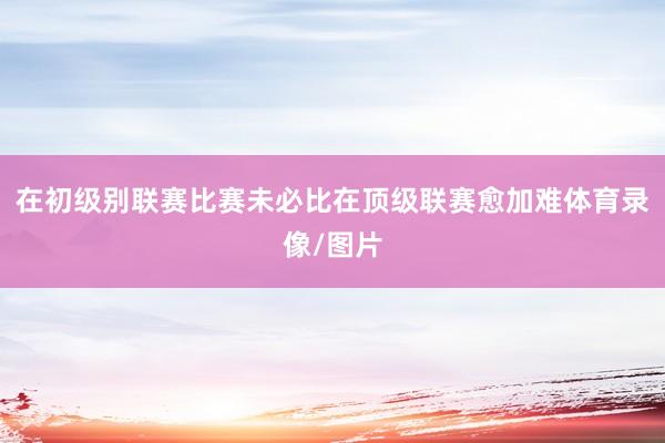 在初级别联赛比赛未必比在顶级联赛愈加难体育录像/图片