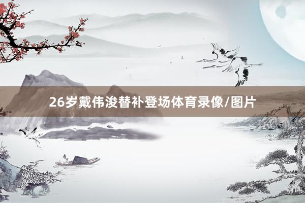 26岁戴伟浚替补登场体育录像/图片