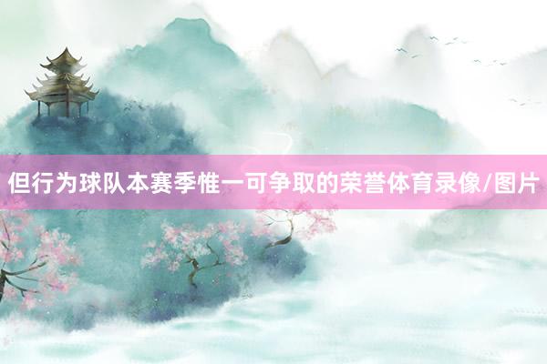 但行为球队本赛季惟一可争取的荣誉体育录像/图片