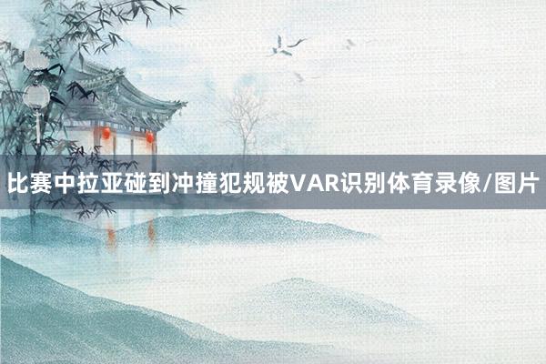 比赛中拉亚碰到冲撞犯规被VAR识别体育录像/图片